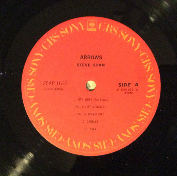 Steve Khan - Arrows (Vinyl, LP, Album) Very Good Plus (VG+) / Very Good Plus (VG+)