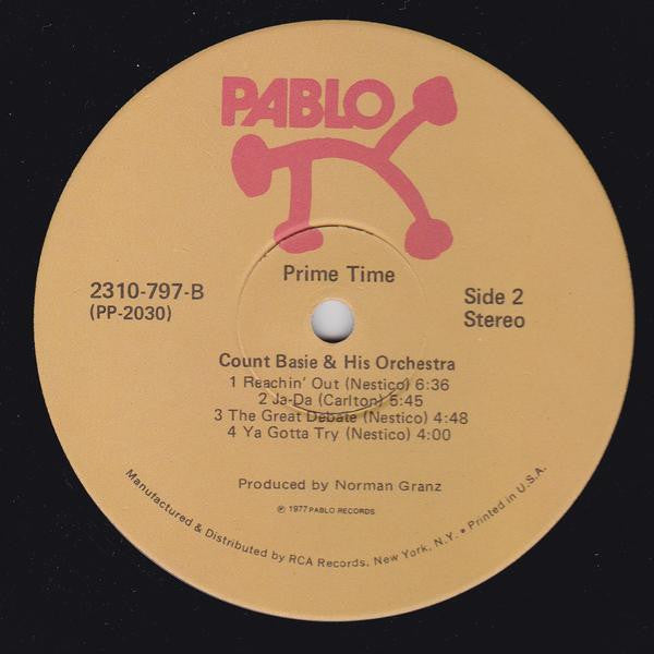 Count Basie Orchestra - Prime Time (Vinyl, LP, Album, Stereo) Very Good (VG) / Good Plus (G+)