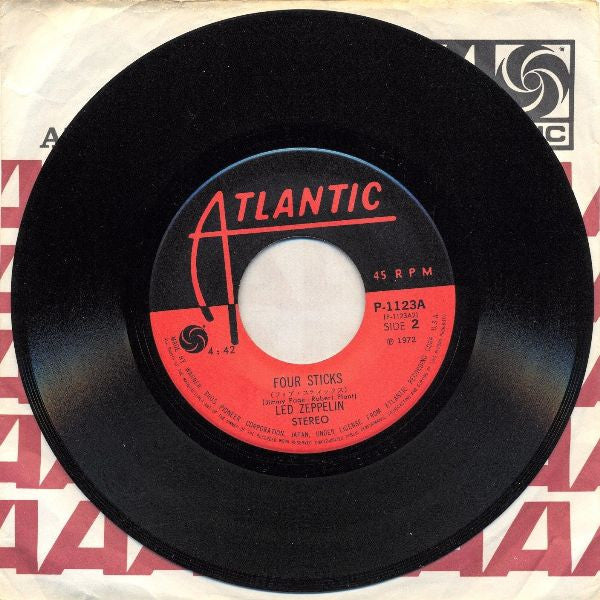 Led Zeppelin - Rock And Roll (Vinyl, 7", 45 RPM, Single) Very Good Plus (VG+) / Very Good (VG)