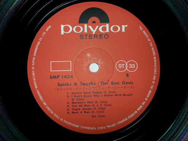 Bee Gees - Spicks & Specks (Vinyl, LP, Album, Reissue) Good Plus (G+) / Good (G)