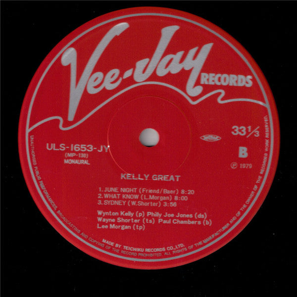 Wynton Kelly - Kelly Great (Vinyl, LP, Album, Reissue, Mono) Very Good Plus (VG+) / Very Good Plus (VG+)