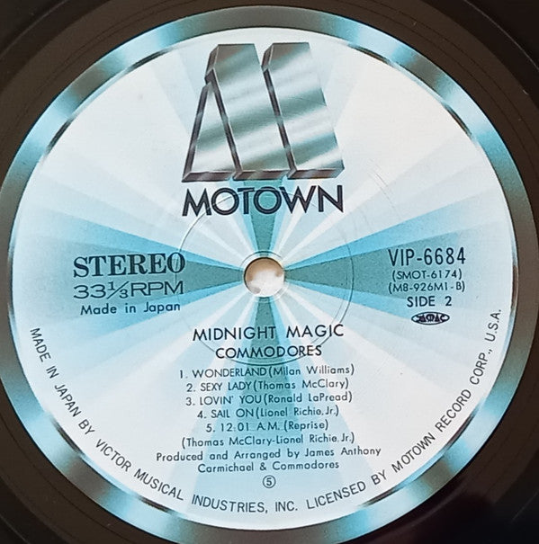 Commodores - Midnight Magic (Vinyl, LP, Album) Very Good Plus (VG+) / Very Good Plus (VG+)