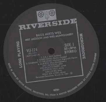 Milt Jackson - Bags Meets Wes! (Vinyl, LP, Album, Reissue, Stereo) Very Good (VG) / Very Good (VG)