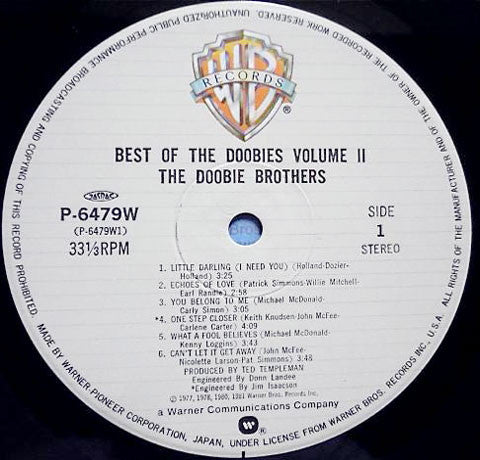 The Doobie Brothers - Best Of The Doobies - Volume II (Vinyl, LP, C...