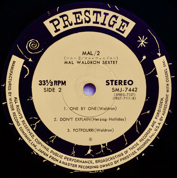 Mal Waldron - Mal/2 (Vinyl, LP, Album, Reissue, Stereo) Good Plus (G+) / Good Plus (G+)