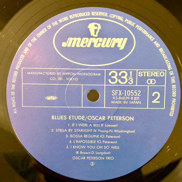 Oscar Peterson - Blues Etude (Vinyl, LP, Album, Reissue, Stereo)