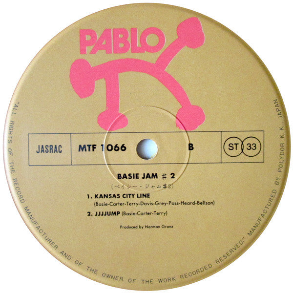 Count Basie - Basie Jam #2 (Vinyl, LP, Album) Very Good (VG) / Good Plus (G+)