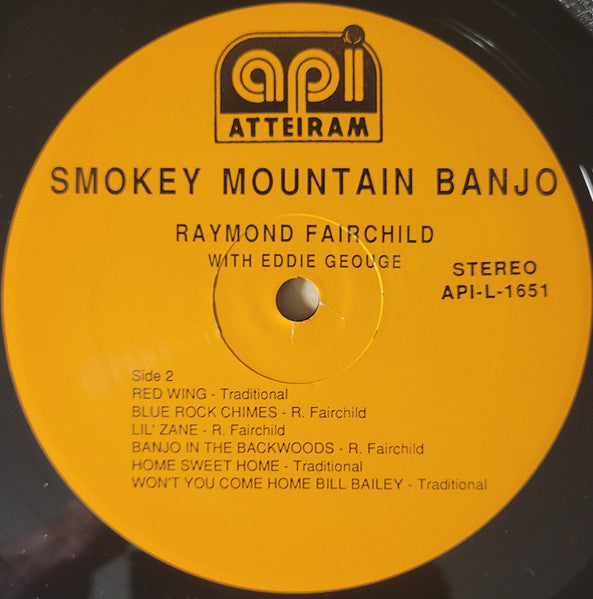 Raymond Fairchild - Smokey Mountain Banjo (Vinyl, LP, Album) Very Good Plus (VG+) / Very Good Plus (VG+)