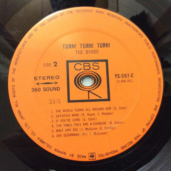 The Byrds - Turn! Turn! Turn! (Vinyl, LP, Album, Stereo) Very Good (VG) / Very Good (VG)