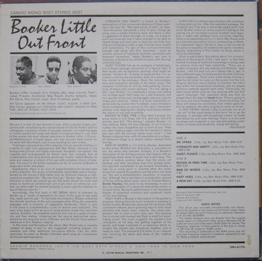 Booker Little - Out Front (Vinyl, LP, Album, Reissue, Stereo) Very Good (VG) / Very Good (VG)