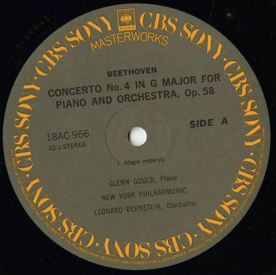 Ludwig van Beethoven - Piano Concerto No. 4 In G Major, Op. 58 (Vinyl, LP, Album, Reissue, Stereo) Very Good Plus (VG+) / Very Good (VG)