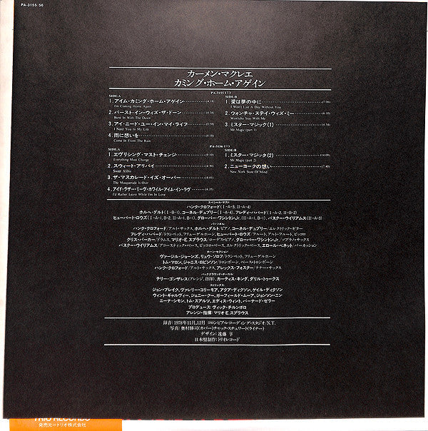 Carmen McRae - I'm Coming Home Again (Vinyl, LP, Album)