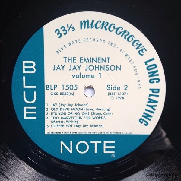 JJ Johnson - The Eminent Jay Jay Johnson Volume 1 (Vinyl, LP, Compilation, Reissue, Mono) Very Good Plus (VG+) / Very Good Plus (VG+)