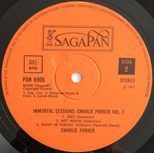 Charlie Parker - Volume 1 The Massey Hall Concert (Vinyl, LP, Album, Reissue, Stereo) Very Good Plus (VG+) / Very Good Plus (VG+)