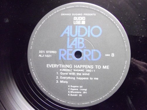 Kunihiko Sugano Trio - Everything Happens To Me (Vinyl, LP, Album, Stereo) Very Good Plus (VG+) / Very Good (VG)