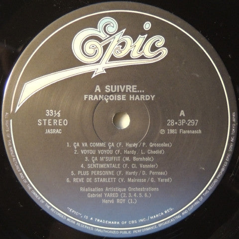 Françoise Hardy - A Suivre... (Vinyl, LP, Album) Near Mint (NM or M-) / Very Good (VG)