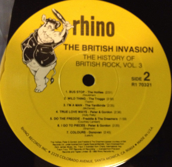 Various - The British Invasion: The History Of British Rock, Vol. 3 (Vinyl, LP, Compilation) Good Plus (G+) / Very Good (VG)