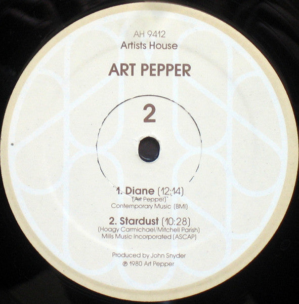 Art Pepper - So In Love (Vinyl, LP, Album) Very Good Plus (VG+) / Very Good Plus (VG+)