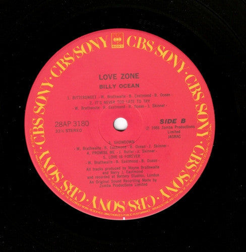 Billy Ocean - Love Zone (Vinyl, LP, Album)