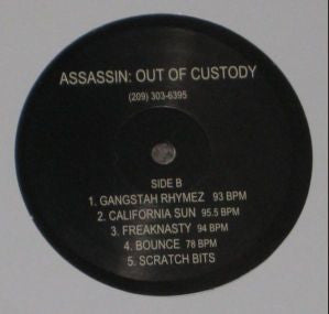 Assassin (3) - Out Of Custody (Vinyl, LP, Album) Very Good (VG) / Generic