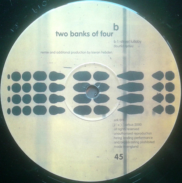 Two Banks Of Four - Street Lullaby (Vinyl, 12") Very Good (VG) / Very Good (VG)