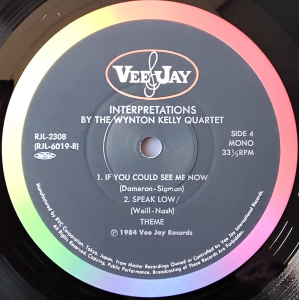 The Wynton Kelly Quartet - Interpretations By The Wynton Kelly Quartet (2xVinyl, LP, Album, Reissue, Mono) Very Good Plus (VG+) / Very Good Plus (VG+)