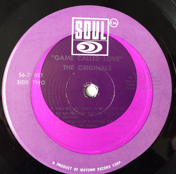 The Originals - Game Called Love (Vinyl, LP, Album) Good Plus (G+) / Very Good (VG)