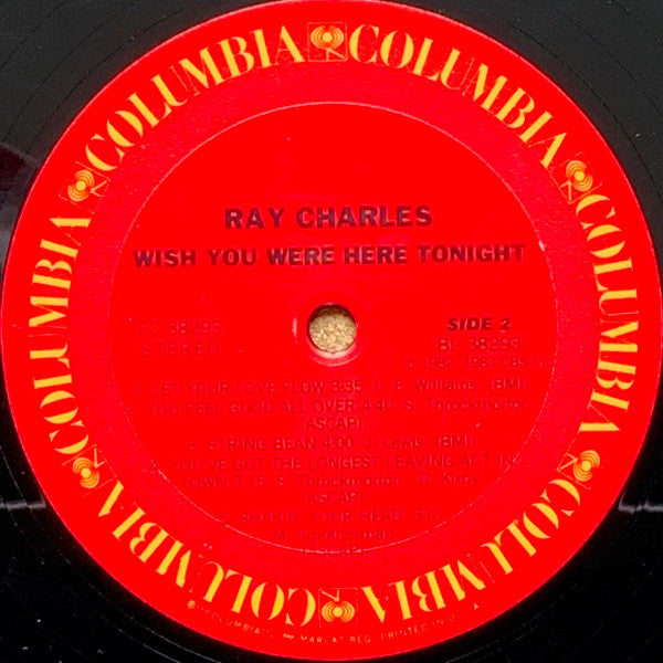 Ray Charles - Wish You Were Here Tonight (Vinyl, LP, Album) Very Good (VG) / Very Good (VG)