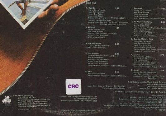 Dan Hill - Hold On (Vinyl, LP, Album, Club Edition) Very Good Plus (VG+) / Very Good (VG)