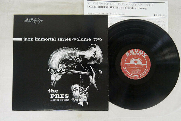 Lester Young - Jazz Immortal Series - Vol. 2 (Vinyl, LP, Compilation, Limited Edition, Reissue, Mono) Very Good Plus (VG+) / Very Good Plus (VG+)