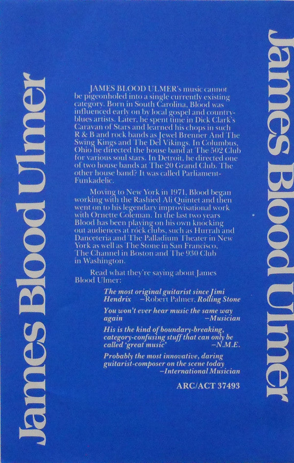 James Blood Ulmer - Free Lancing (Vinyl, LP, Album) Very Good Plus (VG+) / Very Good Plus (VG+)