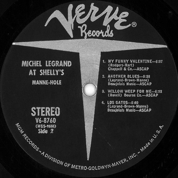 Michel Legrand - At Shelly's Manne-Hole (Vinyl, LP, Album, Stereo) Very Good (VG) / Very Good (VG)