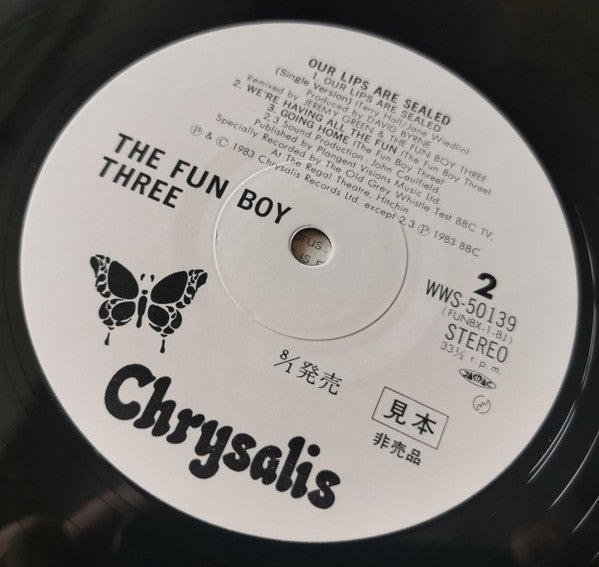 Fun Boy Three - Our Lips Are Sealed (Vinyl, 12", 33 ⅓ RPM, Promo, Stereo) Very Good Plus (VG+) / Very Good Plus (VG+)