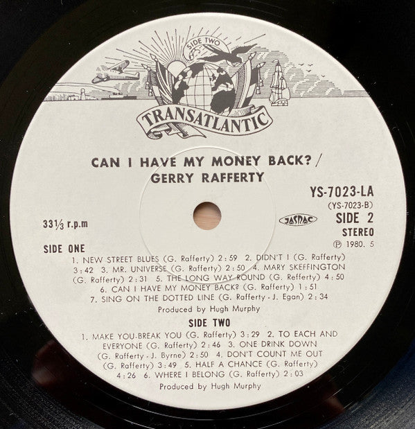 Gerry Rafferty - Can I Have My Money Back? (Vinyl, LP, Album, Stereo) Very Good Plus (VG+) / Very Good Plus (VG+)