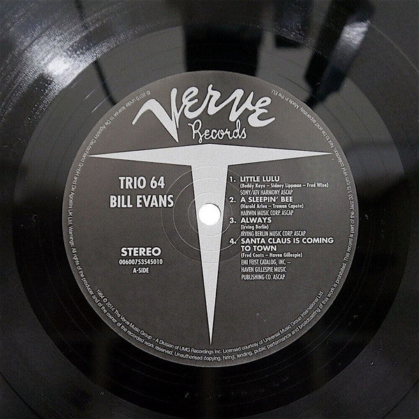 Bill Evans - Trio 64 (Vinyl, LP, Album, Reissue, Stereo) Near Mint (NM or M-) / Near Mint (NM or M-)