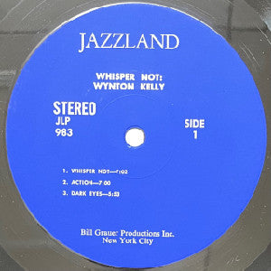 Wynton Kelly - Whisper Not (Vinyl, LP, Album, Reissue, Remastered, Stereo) Very Good (VG) / Very Good Plus (VG+)