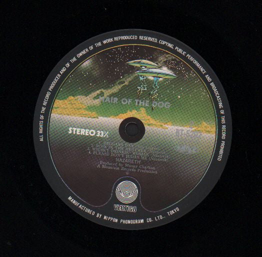 Nazareth (2) - Hair Of The Dog (Vinyl, LP, Album, Reissue) Very Good Plus (VG+) / Very Good (VG)