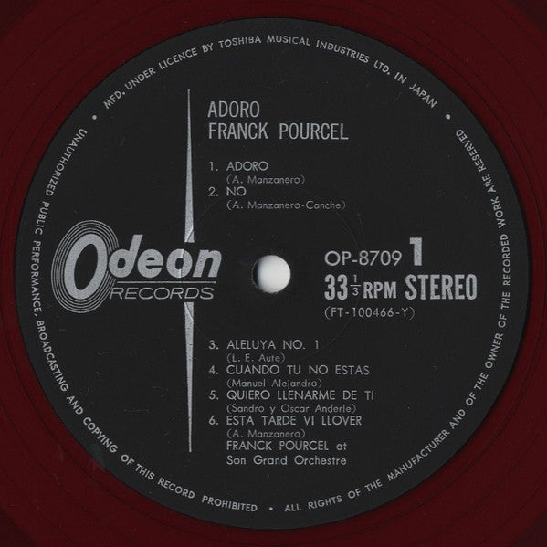 Franck Pourcel - Adoro (Vinyl, LP, Album, Stereo)