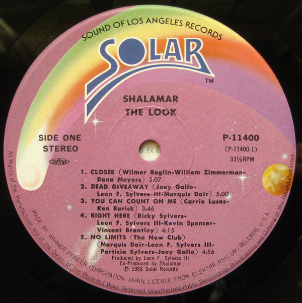 Shalamar - The Look (Vinyl, LP, Album) Very Good Plus (VG+) / Good Plus (G+)