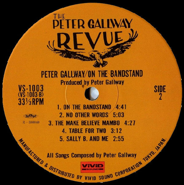 Peter Gallway - On The Bandstand (Vinyl, LP, Album, Stereo) Very Good Plus (VG+) / Very Good (VG)
