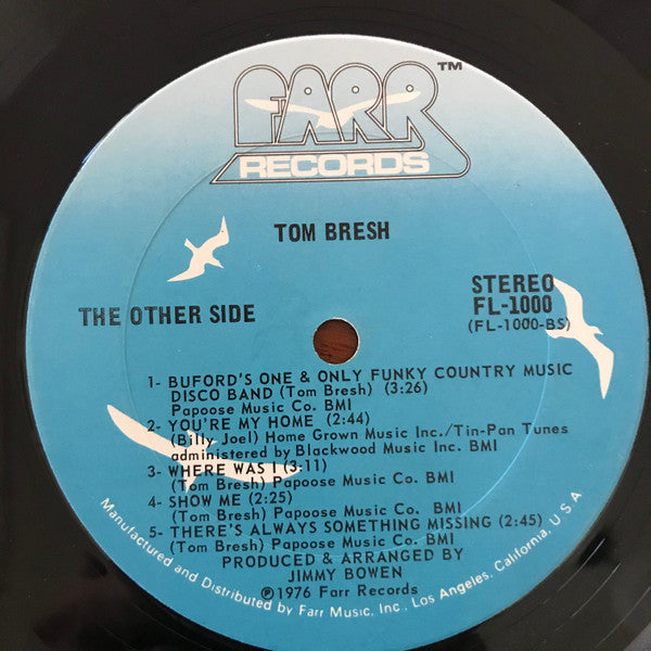 Tom Bresh - Homemade Love (Vinyl, LP, Album) Good Plus (G+) / Very Good (VG)