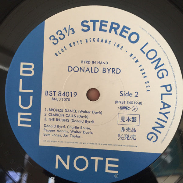 Donald Byrd - Byrd In Hand (Vinyl, LP, Album, Limited Edition, Promo, Reissue, Stereo) Near Mint (NM or M-) / Near Mint (NM or M-)