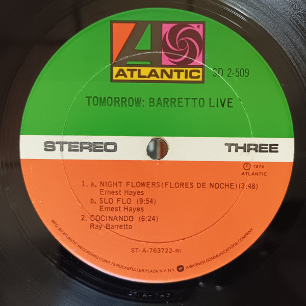 Ray Barretto - Tomorrow: Barretto Live (2xVinyl, LP, Album) Good Plus (G+) / Good Plus (G+)