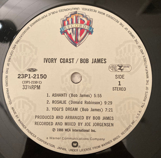 Bob James - Ivory Coast (Vinyl, LP, Album, Stereo) Good Plus (G+) / Very Good Plus (VG+)
