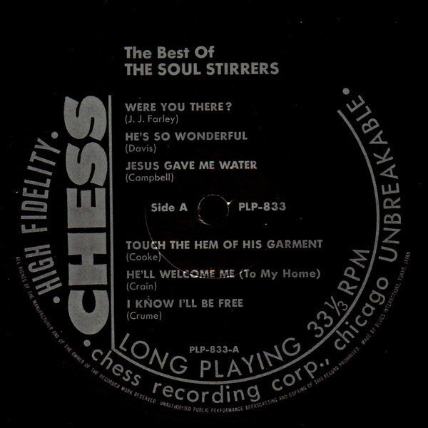 The Soul Stirrers - The Best Of (Vinyl, LP, Album) Near Mint (NM or M-) / Very Good Plus (VG+)