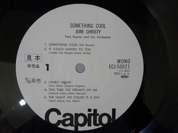 June Christy - Something Cool (Vinyl, LP, Album, Promo, Reissue, Mono) Near Mint (NM or M-) / Very Good (VG)