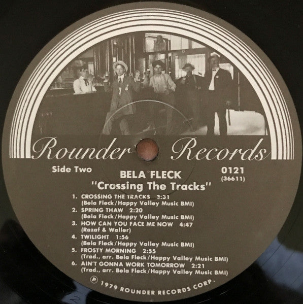 Béla Fleck - Crossing The Tracks (Vinyl, LP, Album) Very Good Plus (VG+) / Very Good (VG)