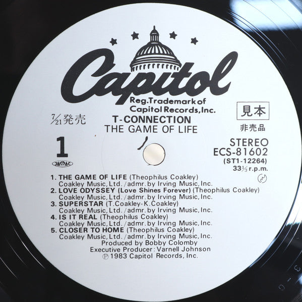 T-Connection - The Game Of Life (Vinyl, LP, Album, Promo) Very Good Plus (VG+) / Very Good (VG)