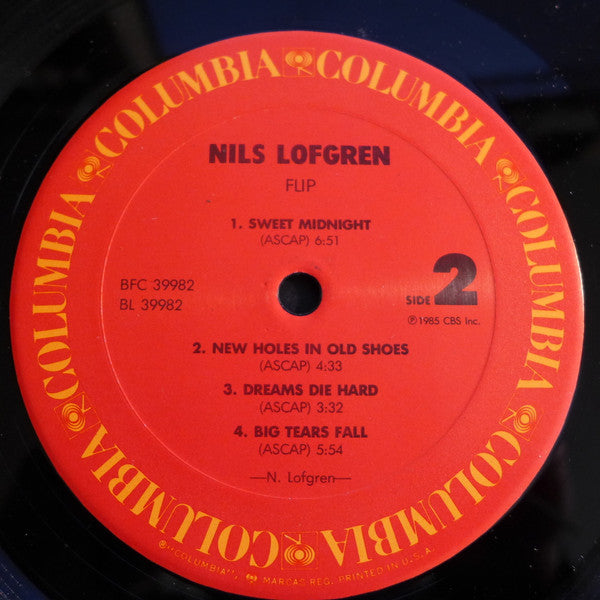 Nils Lofgren - Flip (Vinyl, LP, Album) Very Good Plus (VG+) / Very Good Plus (VG+)
