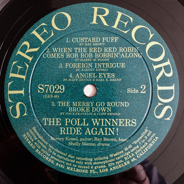 The Poll Winners - Ride Again! (Vinyl, LP, Album, Stereo) Very Good Plus (VG+) / Very Good Plus (VG+)